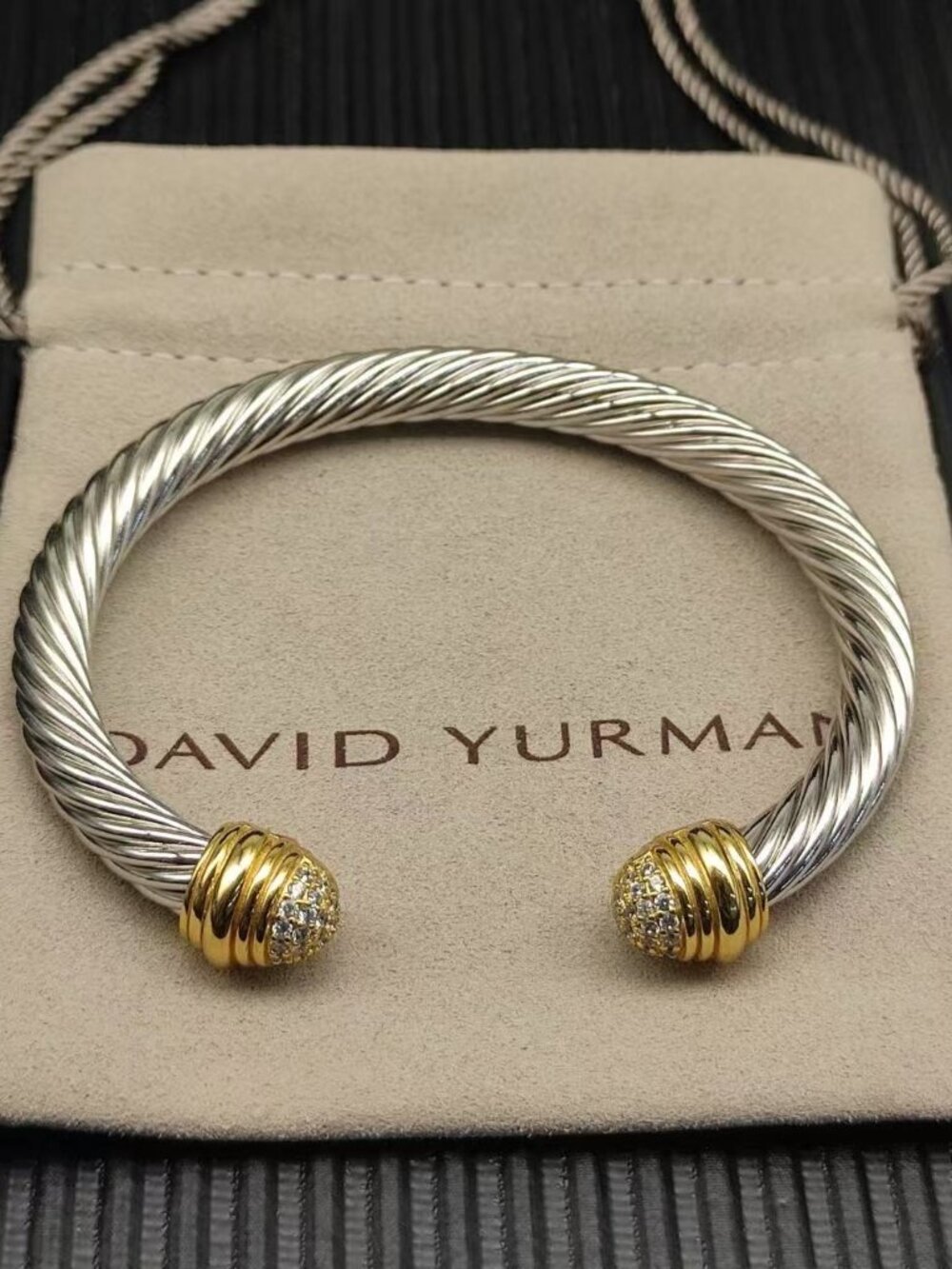 David Yurman Silver Twisted Bracelet